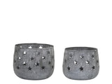 Zinc Star Votives