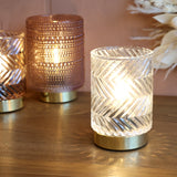 Wireless LED Lamp - Chevron Clear