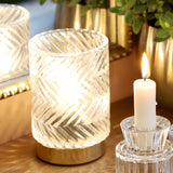 Wireless LED Lamp - Chevron Clear