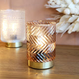 Wireless LED Lamp - Chevron Mocha