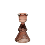 Pressed Glass Candlestick - Cherry