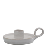 White Ceramic Chamberstick