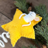 Felt Mouse Star Tree Topper