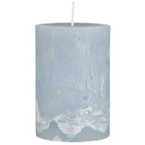 Rustic Pillar Candles in Summer Sky