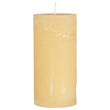 Rustic Pillar Candles in Lemonade