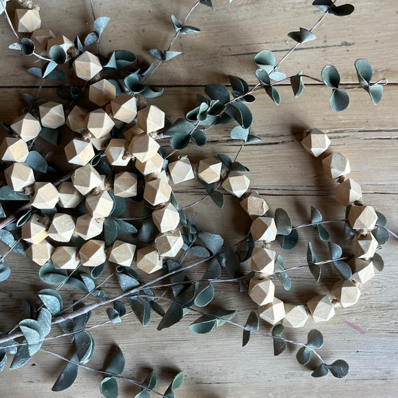 Wooden Geometric Beaded Garland