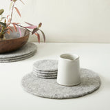 Pair of Fairtrade Felt Placemats in Grey