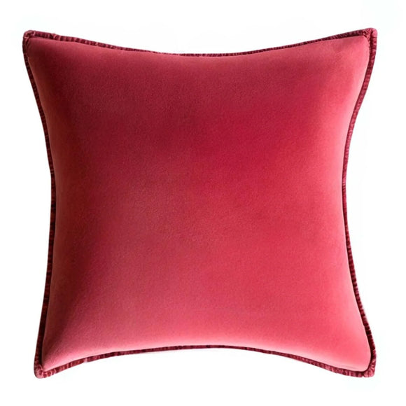 Crimson Velvet Cushion