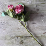 Dried Touch Ruffled Peony - Blush Pink