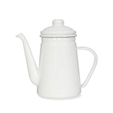White Enamel Coffee Pot