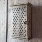 Wooden Key Box with Hearts