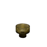 Olive Green Glass Candle/Tealight Holder