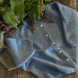 Cropped Sleeve Mohair Cardigan