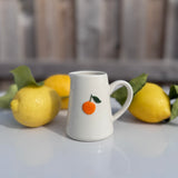 Mini Ceramic Jug with Orange