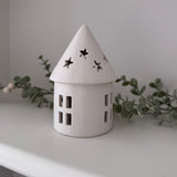 White Round LED House