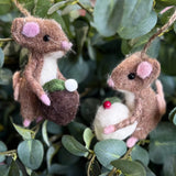 Fabric Mice Decorations - 4 Designs