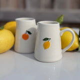 Mini Ceramic Jug with Lemon