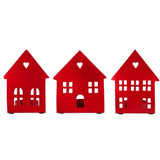 Assorted Red House Tealight Holders