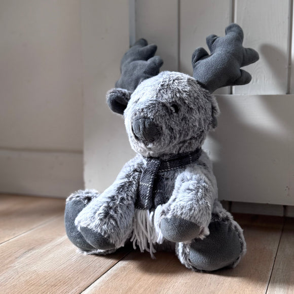 Grey Reindeer Doorstop