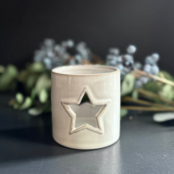 Tealight Holder with Cutout Star