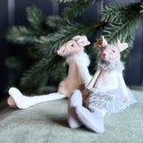 White Shelf Sitting Mouse