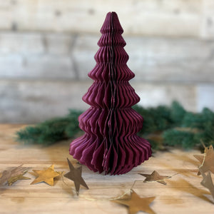 Large Honeycomb Tree in Wine Red