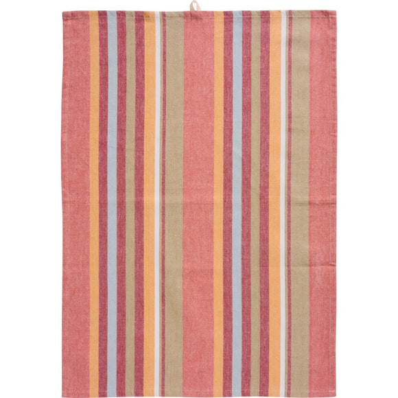 Red Stripe Teatowel