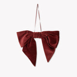 Velvet Door Bow in Berry