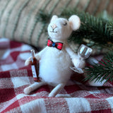 Felt Mouse with Wine
