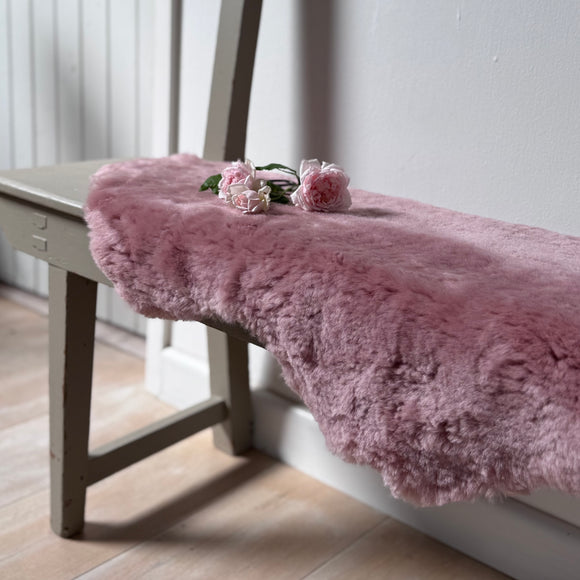 Shearling Sheepie in Dusky Pink