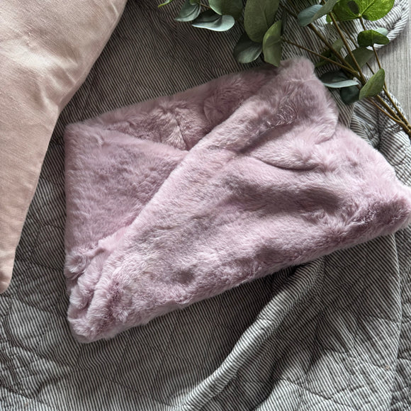 Faux Fur Snood Dusky Pink