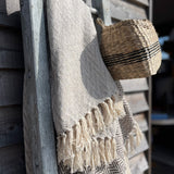 Recycled Cotton Throw in French Grey