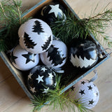Large Papier Mache Baubles