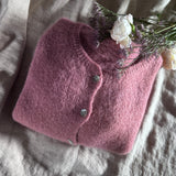 Cropped Sleeve Mohair Cardigan