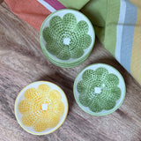 Lime Slice Ceramic Pinch Bowl