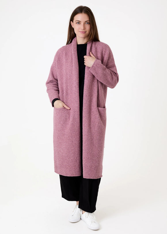 Soft Knit Roll Collar Coatigan