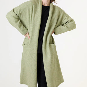 Soft Knit Roll Collar Coatigan