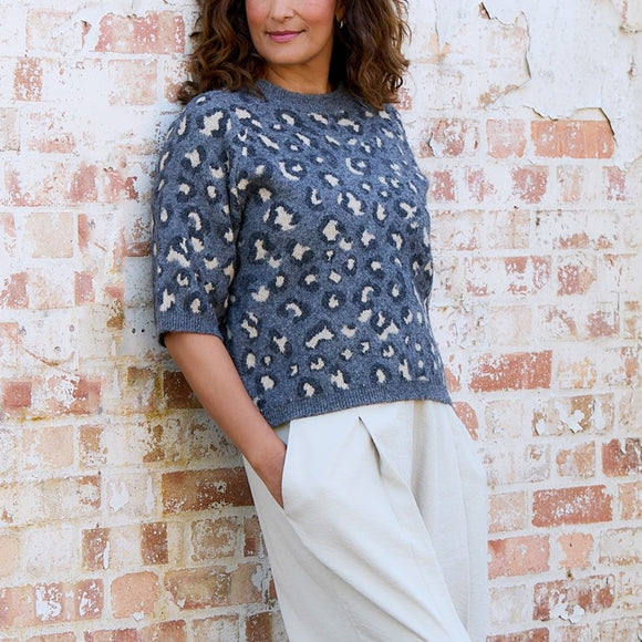 Soft Knit Leopard Jumper