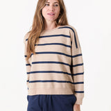Striped Crew Neck Sweatshirt