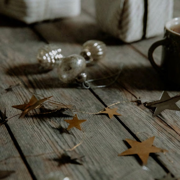 Gold & Silver Star Garland