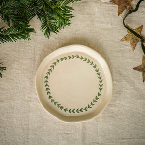 Handpainted Small Wreath Platter