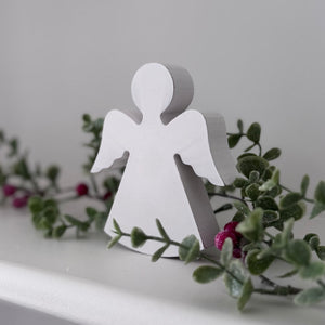 White Wooden Standing Angel