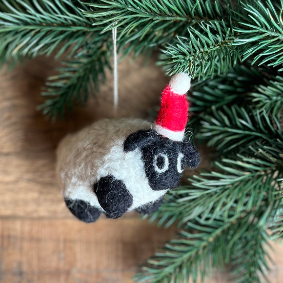 Felt Christmas Sheep Decoration