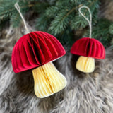 Honeycomb Paper Mushroom Small