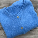 Cropped Sleeve Mohair Cardigan