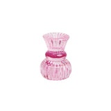 Small Pink Glass Candle Holder