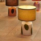 LED Mini Rechargeable Lamp - Green Polka