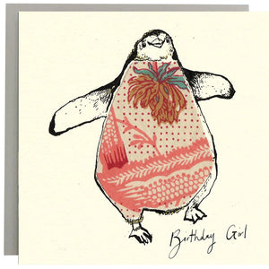 Birthday Girl Penguin Card