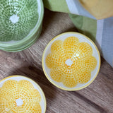 Lemon Slice Ceramic Pinch Bowl