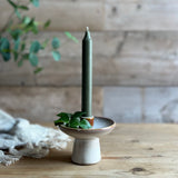 Porcelain Candle Holder in Tawny